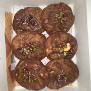 Brown Butter Chocolate Chip Praline Nuts Cookies.