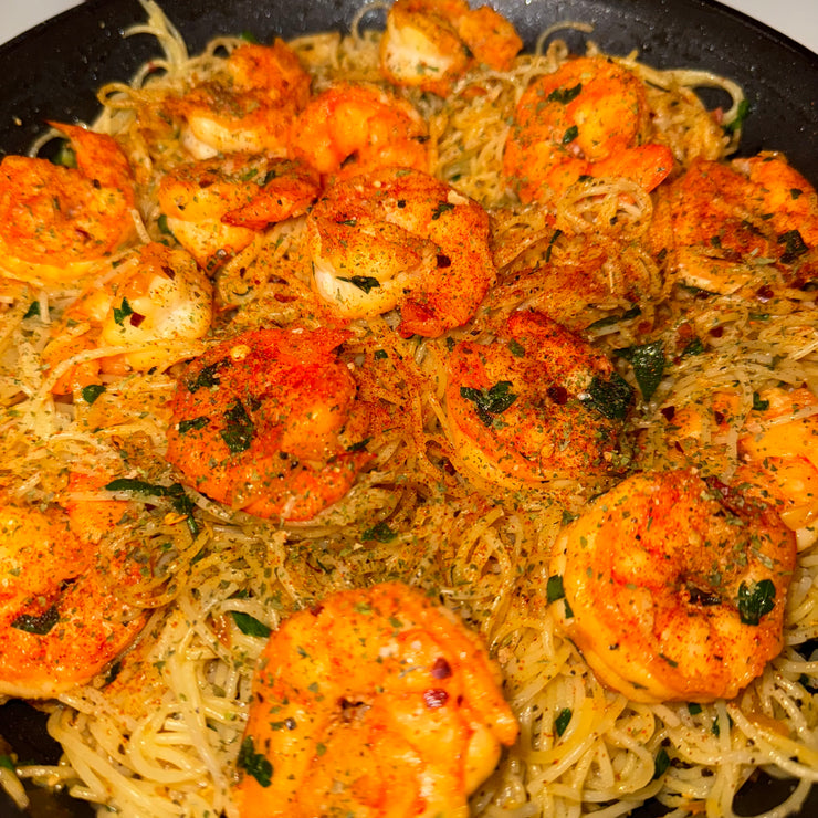 Shrimp Scampi Pasta.