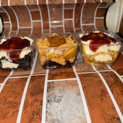 Layered Cake Cups, Topped With Homemade Whipped Cream.